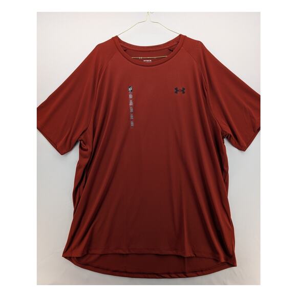 NWT Under Armour Men's UA Tech 2.0 Short Sleeve T-Shirt in Earthen Orange sz 2XL - Picture 1 of 4